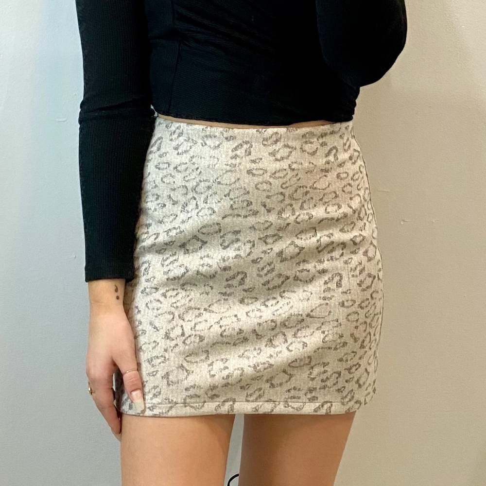 Wild Leopard print mini skirt